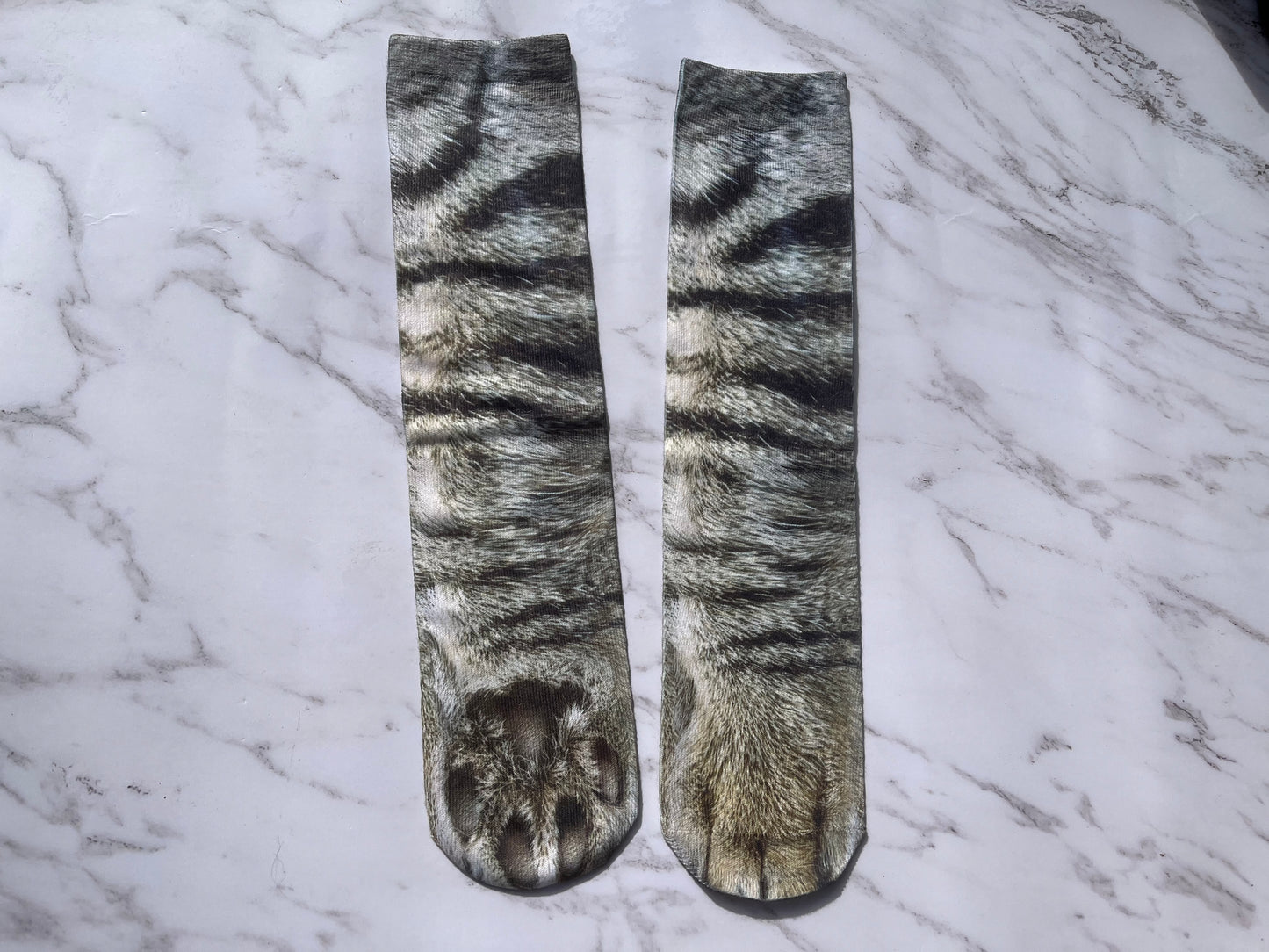 1 Pair Funny 3D Print Foot Socks Animal Paw Feet Funny Unisex Adult Elastic UK