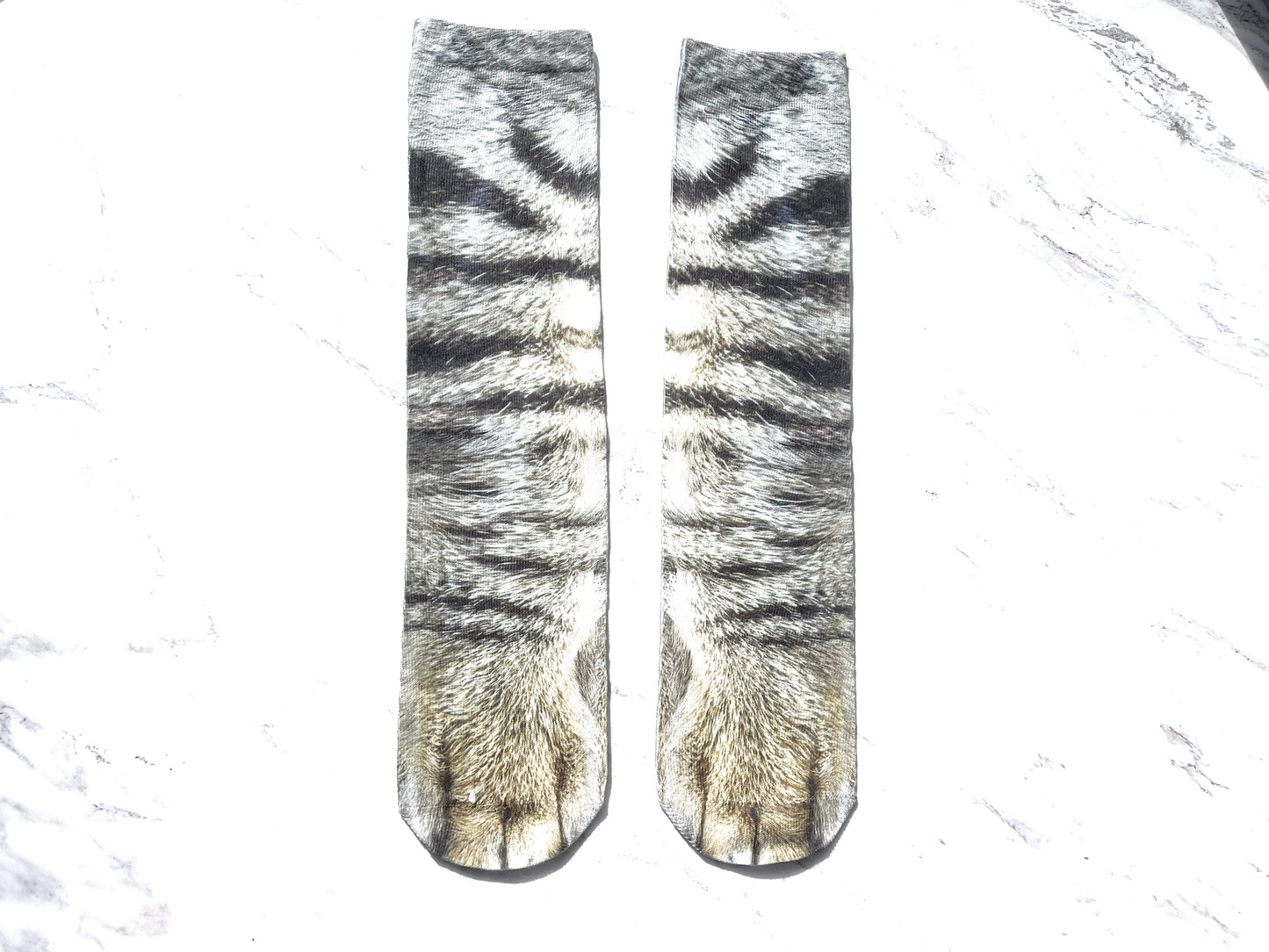 1 Pair Funny 3D Print Foot Socks Animal Paw Feet Funny Unisex Adult Elastic UK