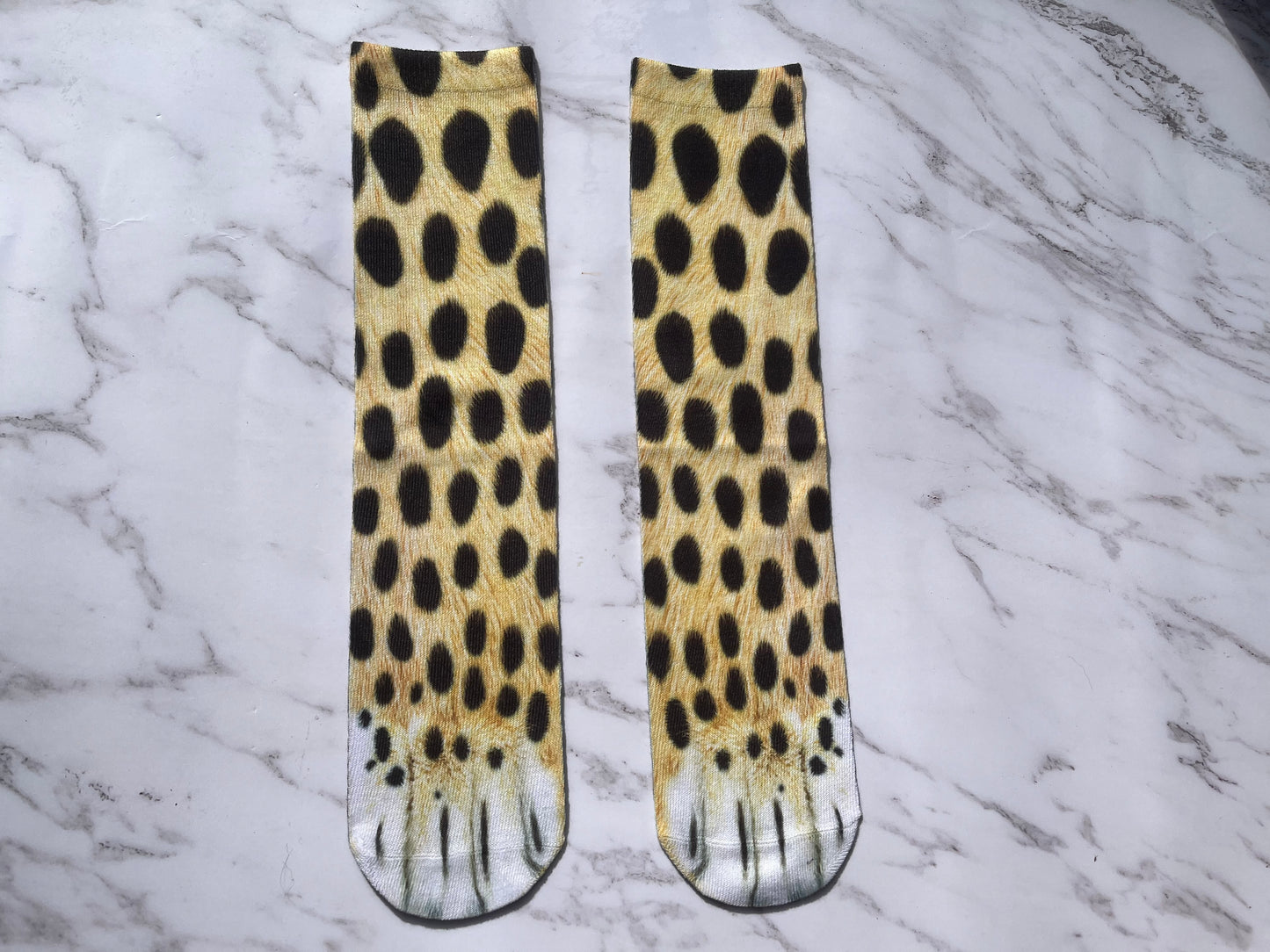 1 Pair Funny 3D Print Foot Socks Animal Paw Feet Funny Unisex Adult Elastic UK